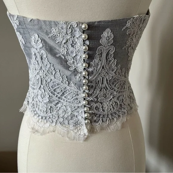 Formal Lace Halter Top - Picture 6 of 7